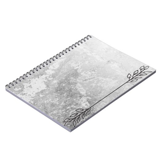 Grey Notebook with Edge Accent Notitieboek (Linkerzijde)