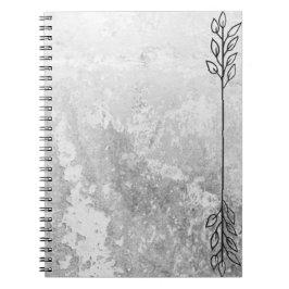 Grey Notebook with Edge Accent Notitieboek