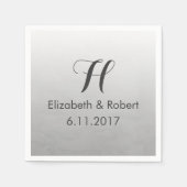 Grey Ombre Waterverf Servetten (Voorkant)