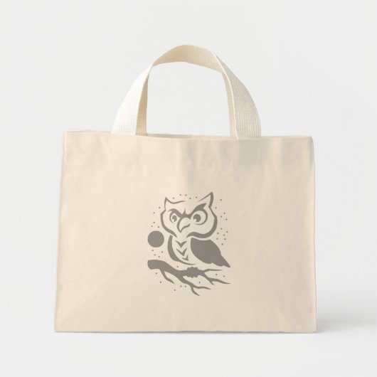 Grey Owl - Canvas tas (Voorkant)