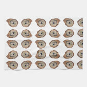 Grey oyster shell tea /Kitchen Towels Theedoek (Horizontaal)