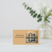 Grey Paard en bruidegom OTTB Visitekaartje (Staand voorkant)