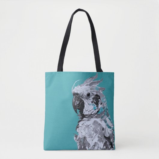Grey Parrot Canvas tas (Voorkant)