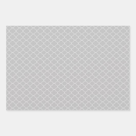 Grey Patterned Inpakpapier Vel (Voorkant)