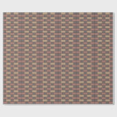 Grey Peach Pink Brick Wall Cadeaupapier (Vlak)