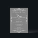 Grey Peacock Flourish Rehearsal Dinner Invitation Kaart<br><div class="desc">Nodig gasten uit voor je repetitie diner met een Grijze Peacock Vlourish bruiloft uitnodiging voor het diner. Het uitnodigingsontwerp kenmerkt een elegante pauw die met bloei wordt bewogen. Pas de namen van de bruidegom en de bruid aan samen met de details van het repetitieve diner. Extra trouwbenodigdheden zijn ook beschikbaar...</div>