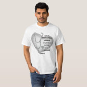 Grey Pediatric Nurse Heart aangepaste verpleegkund T-shirt (Voorkant volledig)