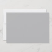 Grey photo arch first holy communion invitation kaart (Achterkant)