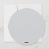 Grey Photo Special Day Celebration Dank u wel Feestdagenkaart (Achterkant)