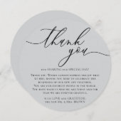 Grey Photo Special Day Celebration Dank u wel Feestdagenkaart (Voorkant / Achterkant)