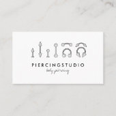 Grey Piercing Tattoo Studio Visitekaartje (Voorkant)