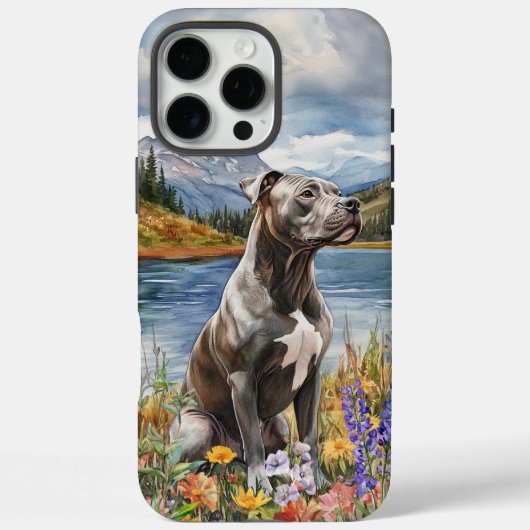 Grey Pit Bull - Stoere telefoonhoes Case-Mate iPhone Case (Achterkant)