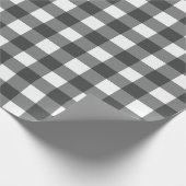 Grey Plaid Cadeaupapier (Hoek)