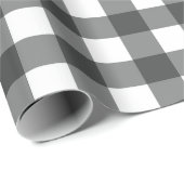 Grey Plaid Cadeaupapier (Rol Hoek)