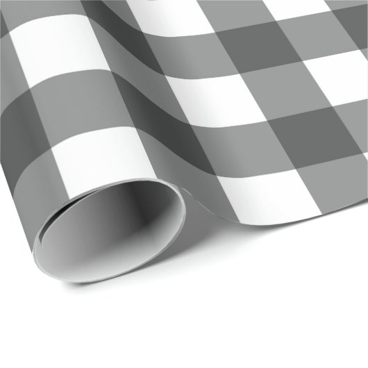 Grey Plaid Cadeaupapier (Rol Hoek)