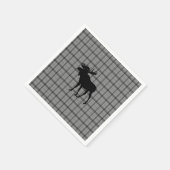 Grey Plaid Moose Servet (Hoek)