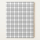 Grey plaid Pattern Planner (Achterkant)