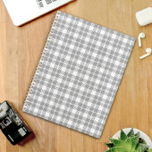 Grey plaid Pattern Planner
