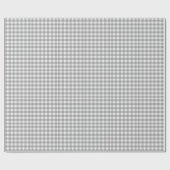 Grey Play Gingham Country Farmhouse Simple Cadeaupapier (Vlak)