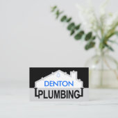 Grey PLUMBING Pipe Frame Visitekaartje (Staand voorkant)