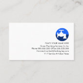 Grey PLUMBING Pipe Frame Visitekaartje (Achterkant)