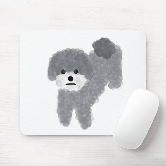 Grey Podle #2 Muismat (Met muis)