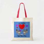 Grey Podle Valentijn #1 Canvas tas (Voorkant)