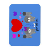 Grey Podle Valentijn #1 Magnet Magneet (Verticaal)