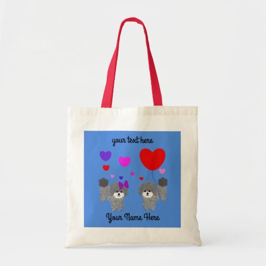Grey Podle Valentijn #2 Canvas tas (Voorkant)