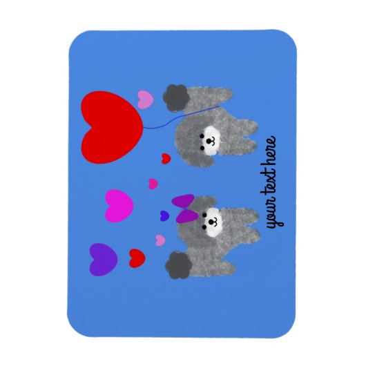 Grey Podle Valentijn #2 Magnet Magneet (Verticaal)