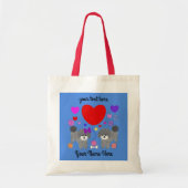 Grey Podle Valentijn #3 Canvas tas (Voorkant)