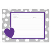 Grey Polka Dot Pattern Recept Kaarten (Voorkant)