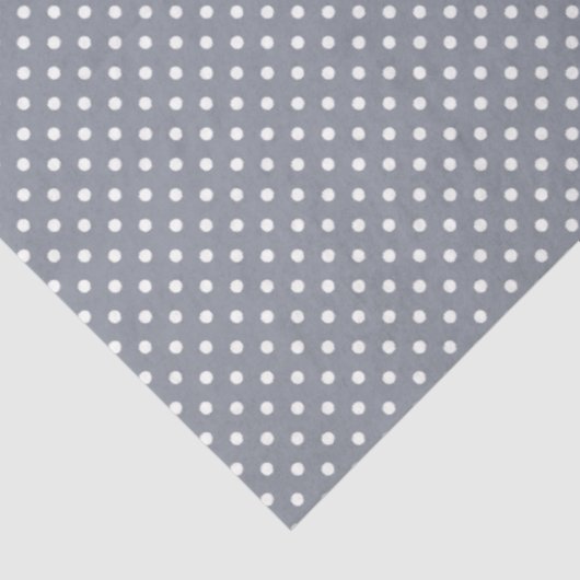 Grey Polka Dot Tissue Paper Tissuepapier (Detail)