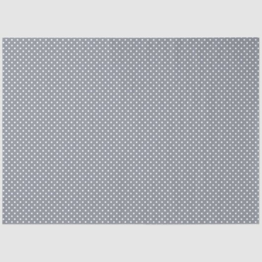 Grey Polka Dot Tissue Paper Tissuepapier (Voorkant)
