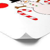 Grey Poodle Kerstmis #2 Poster (Hoek)