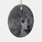 Grey Poodle Ornament (Rechts)