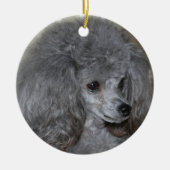 Grey Poodle Ornament (Voorkant)