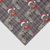 Grey Pset en Kerstmis Bouvier Hondenliefhebber Hol Tissuepapier (Detail)