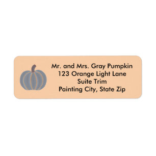 Grey Pumpkin Sinaasappel Lights Halloween Adreslab Etiket