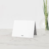 Grey Quadrefoil en Gold Stippen Dank u wel Kaart (Achterkant)