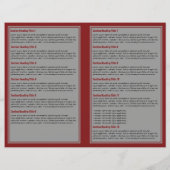Grey Red Simple Border Brochure (Achterkant)