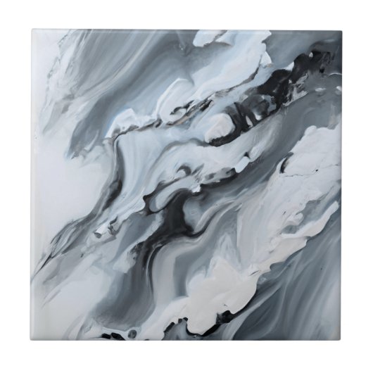 Grey Relief Marmeren Stones Keramische Tegel Tegeltje (Voorkant)