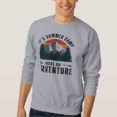 Grey  Retro Mountain Hiking Camping Trui (Voorkant)