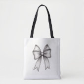 Grey Ribbon Canvas tas (Voorkant)