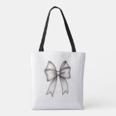 Grey Ribbon Canvas tas (Achterkant)