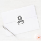Grey Ribbon Foundation Stickers (Envelop)