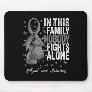 Grey Ribbon Survivor Fighter Brain Tumor Awareness Muismat
