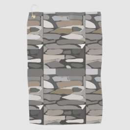 Grey Rock Stone Patroon Golfhanddoek