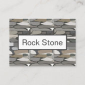 Grey Rock Stone Patroon Visitekaartje (Voorkant)