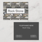 Grey Rock Stone Patroon Visitekaartje (Voorkant / Achterkant)